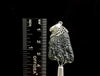 Raw MOLDAVITE Pendant - Sterling Silver, Leaf Bail - Real Moldavite Pendant, Moldavite Jewelry with Certification, 49709-Throwin Stones