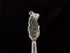 Raw MOLDAVITE Pendant - Sterling Silver - Moldavite Necklace Pendant, Genuine Moldavite Jewelry, 47343-Throwin Stones