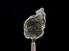 Raw MOLDAVITE Pendant - Sterling Silver - Moldavite Necklace Pendant, Genuine Moldavite Jewelry, 47410-Throwin Stones