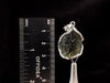 Raw MOLDAVITE Pendant - Sterling Silver - Real Moldavite Pendant, Moldavite Jewelry with Certification, 47378-Throwin Stones