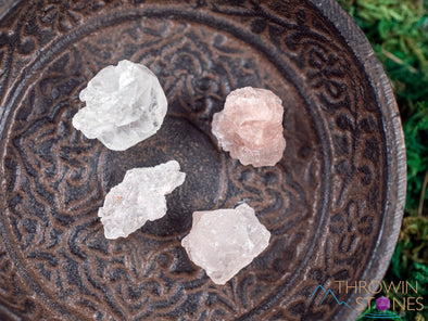 Raw NIRVANA QUARTZ Etched Ice Himalayan Quartz Crystal Chips - Small Crystals, Gemstones, Jewelry Making, Raw Rocks and Minerals, E1887-Throwin Stones