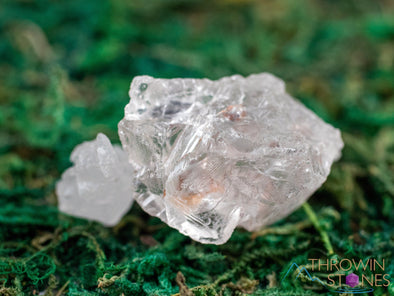 Raw NIRVANA QUARTZ Etched Ice Himalayan Quartz Crystal Chips - Small Crystals, Gemstones, Jewelry Making, Raw Rocks and Minerals, E1887-Throwin Stones