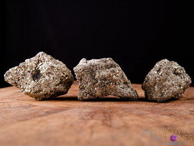 Raw PYRITE Crystal Cluster - Extra Large Crystals, Metaphysical, Home Decor, Raw Crystals and Stones, E1889-Throwin Stones
