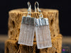 Raw SELENITE Crystal Earrings - Electroplated Silver Dangle Drop Earrings, Gemstone Handmade Jewelry Gift for Her, E0134-Throwin Stones