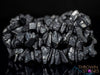 Raw SHUNGITE Crystal Bracelet - Chip Beads - EMF Protection, Raw Crystal Bracelet, Handmade Jewelry, E1863-Throwin Stones