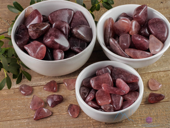Red AVENTURINE Tumbled Stones - Tumbled Crystals, Self Care, Healing Crystals and Stones, E1467-Throwin Stones