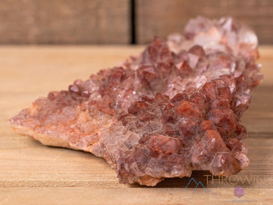Red PHANTOM QUARTZ Raw Crystal Cluster - Housewarming Gift, Home Decor, Raw Crystals and Stones, 40486-Throwin Stones