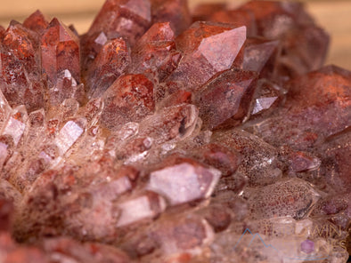 Red PHANTOM QUARTZ Raw Crystal Cluster - Housewarming Gift, Home Decor, Raw Crystals and Stones, 40486-Throwin Stones