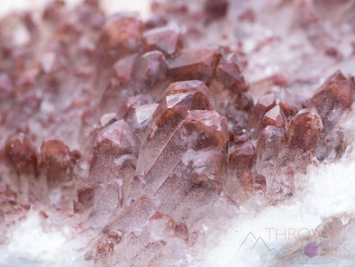 Red QUARTZ Raw Crystal Cluster - Housewarming Gift, Home Decor, Raw Crystals and Stones, 39743-Throwin Stones