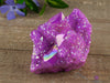 Ruby AURA QUARTZ - Rainbow Aura Quartz, Crystal Cluster, Spirit Quartz, Crystal Decor, Metaphysical, R0500-Throwin Stones