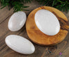 SCOLECITE Crystal Palm Stone - Worry Stone, Self Care, Healing Crystals and Stones, E0837-Throwin Stones