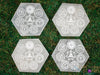 SELENITE Charging Plate - White Hexagon Honeycomb, Chakra - Selenite Plate, Crystal Charging Plate, Crystal Tray, E1912-Throwin Stones