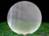 SELENITE Charging Plate - White Laser Engraved Flower of Life Disc - Crystal Charging Plate, Crystal Tray, E1902-Throwin Stones