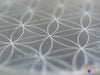 SELENITE Charging Plate - White Laser Engraved Flower of Life Disc - Crystal Charging Plate, Crystal Tray, E1902-Throwin Stones