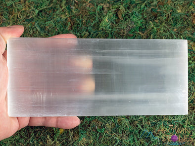 SELENITE Charging Plate - White Rectangle - Selenite Plate, Crystal Charging Plate, Crystal Tray, E2100-Throwin Stones