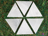 SELENITE Charging Plate - White Triangle - Selenite Plate, Crystal Charging Plate, Crystal Tray, E2098-Throwin Stones