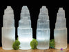 SELENITE Crystal Tower - Carved Selenite Decor, Crystal Points, Obelisk, Home Decor, E1024-Throwin Stones