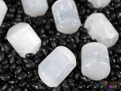 SELENITE Tumbled Stones - Tumbled Crystals, Self Care, Healing Crystals and Stones, E1017-Throwin Stones