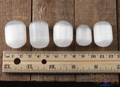 SELENITE Tumbled Stones - Tumbled Crystals, Self Care, Healing Crystals and Stones, E1017-Throwin Stones