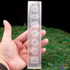SELENITE WAND - Chakra Symbols - Selenite Sticks, Crystal Wand, Selenite Charging Station, E1905-Throwin Stones