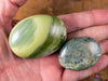 SERPENTINE Crystal Palm Stone - Worry Stone, Self Care, Healing Crystals and Stones, E2027-Throwin Stones