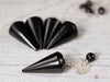 SHUNGITE Crystal Pendulum - Divination, Metaphysical, Healing Crystals and Stones, EMF Protection, E1413-Throwin Stones