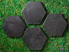 SHUNGITE Crystal Plate Hexagon - EMF Protection, Crystal Tray, Metaphysical, E1839-Throwin Stones