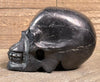 SHUNGITE Crystal Skull - Large - Gothic Home Decor, Memento Mori, Halloween Decor, 53081-Throwin Stones