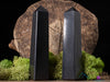 SHUNGITE Crystal Tower - EMF Protection, Crystal Wand, Crystal Points, Obelisk, Gothic Home Decor, E0928-Throwin Stones
