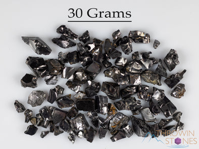 SHUNGITE Raw Crystal Chips from Raquirite, Colombia - Home Decor, Protection, Stone Collections, E1729-Throwin Stones