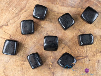 SHUNGITE Tumbled Stones - Tumbled Crystals, Self Care, Healing Crystals and Stones, E1212-Throwin Stones