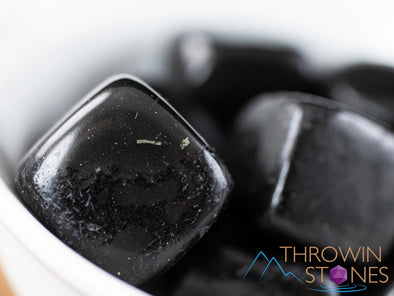SHUNGITE Tumbled Stones - Tumbled Crystals, Self Care, Healing Crystals and Stones, E1212-Throwin Stones