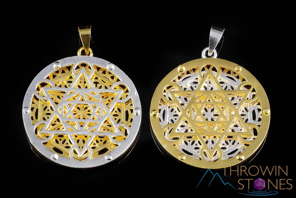 BABYL LVERSE【ELEMENT PENDANT】 SILVER-GOLD-Flower-of-Life-