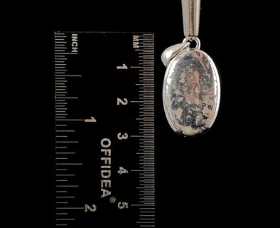 SILVER ORE Crystal Pendant - Sterling Silver, Oval - Fine Jewelry, Healing Crystals and Stones, 52126-Throwin Stones