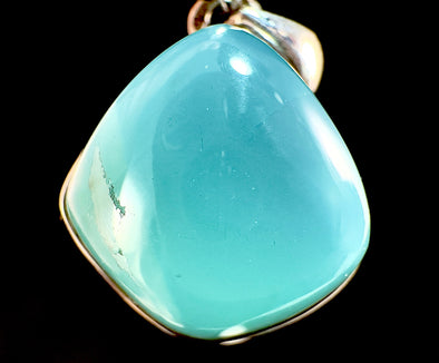 SMITHSONITE Crystal Pendant - Sterling Silver, Cabochon - Fine Jewelry, Healing Crystals and Stones, Gift for Him, 54473-Throwin Stones