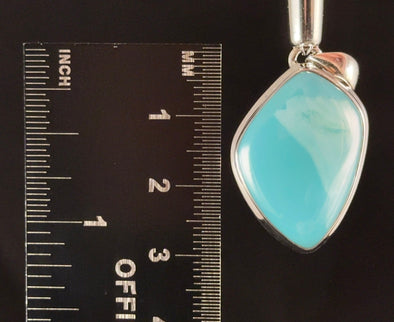 SMITHSONITE Crystal Pendant - Sterling Silver, Cabochon - Fine Jewelry, Healing Crystals and Stones, Gift for Him, 54474-Throwin Stones