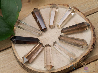 SMOKY QUARTZ Crystal Points - Mini - Jewelry Making, Healing Crystals and Stones, E1400-Throwin Stones