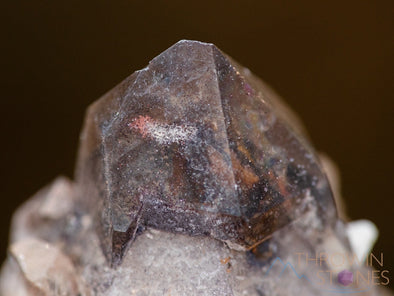 SMOKY QUARTZ w HEMATITE Phantom, Raw Crystal Cluster - Housewarming Gift, Home Decor, Raw Crystals and Stones, 39862-Throwin Stones