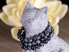 SNOWFLAKE OBSIDIAN Crystal Bracelet - Round Beads - Beaded Bracelet, Handmade Jewelry, Healing Crystal Bracelet, E1713-Throwin Stones