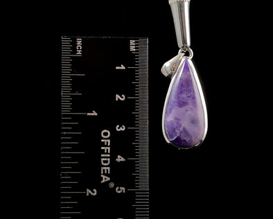 SPURRITE Crystal Pendant - Sterling Silver, Teardrop - Fine Jewelry, Healing Crystals and Stones, 52105-Throwin Stones