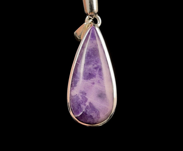 SPURRITE Crystal Pendant - Sterling Silver, Teardrop - Fine Jewelry, Healing Crystals and Stones, 52105-Throwin Stones
