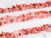 STRAWBERRY QUARTZ Tanzberry Crystal Necklace - Chip Beads - Long Crystal Necklace, Beaded Necklace, Handmade Jewelry, E1646-Throwin Stones