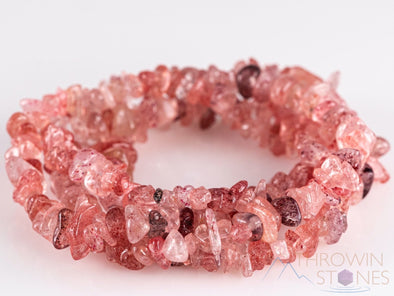 Buy Natural Raw Strawberry Quartz Crystal Necklace, Gemstone