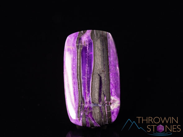 SUGILITE Crystal Cabochon - Chatoyant Cat's Eye - Gemstones, Jewelry Making, Crystals, 40331-Throwin Stones