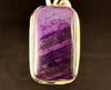 SUGILITE Crystal Pendant - AA, Sterling Silver, Rectangle Cabochon - Fine Jewelry, Healing Crystals and Stones, 54217-Throwin Stones