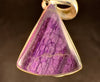 SUGILITE Crystal Pendant - AA, Sterling Silver, Triangle Cabochon - Handmade Jewelry, Gift for Her, 54240-Throwin Stones