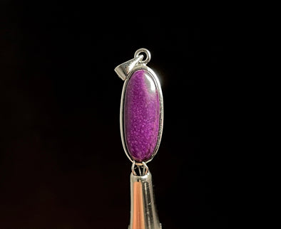 SUGILITE Crystal Pendant - Sterling Silver, Oval - Handmade Jewelry, Healing Crystals and Stones, 49460-Throwin Stones