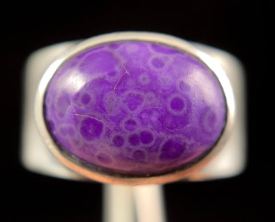 SUGILITE Crystal Ring - Size 7, Sterling Silver, Oval - Crystal Ring, Cocktail Ring, Boho Jewelry, 51427-Throwin Stones