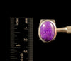 SUGILITE Crystal Ring - Size 7.75, Sterling Silver, Oval - Crystal Ring, Cocktail Ring, Boho Jewelry, 51408-Throwin Stones
