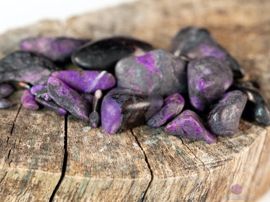 SUGILITE wtih MANGANESE Crystals - Tumbled Healing Stones, Self Care Gift, E0659-Throwin Stones